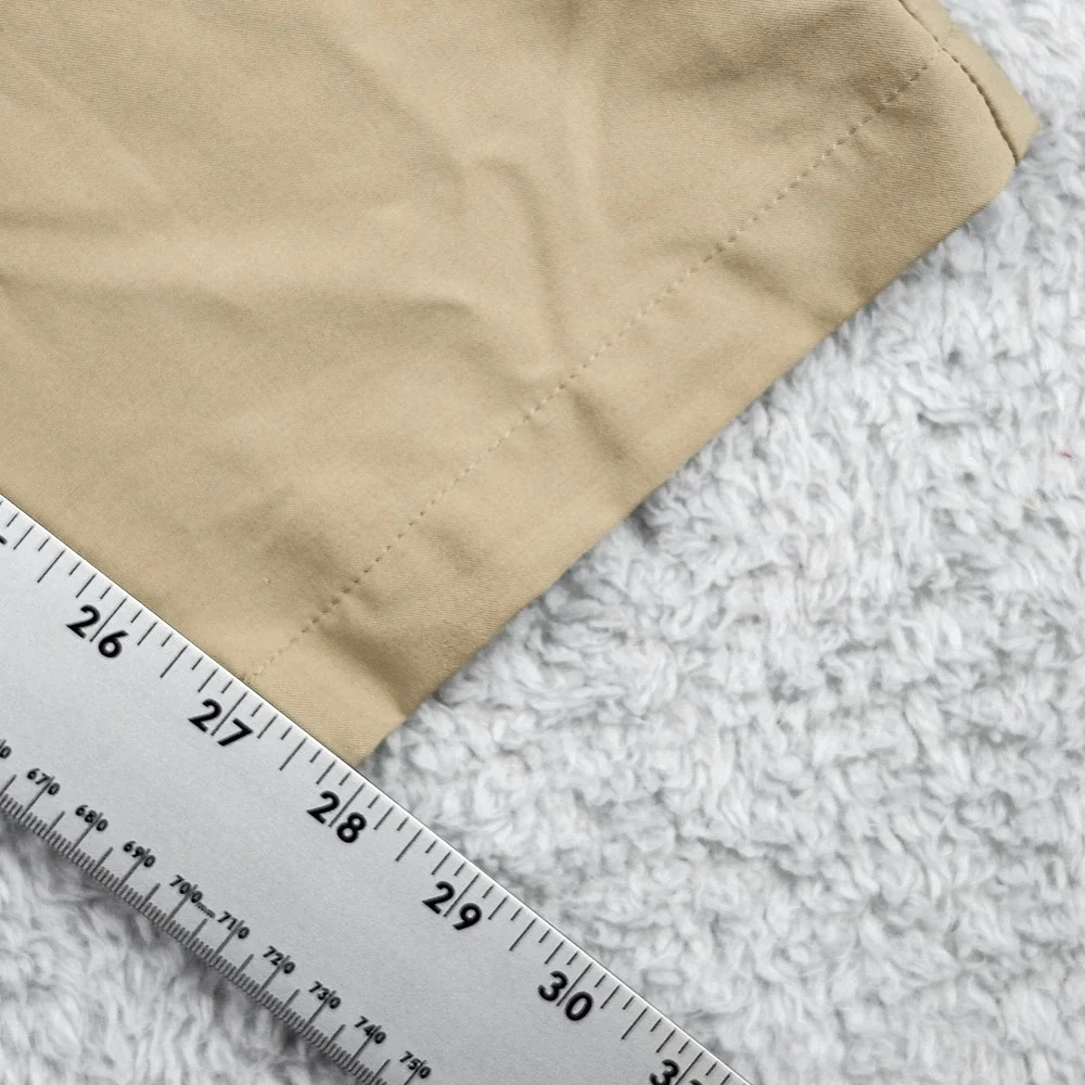 Birdie Bound Golf Pants Men 36x30 Khaki Stretch Performance Flat Front Preppy